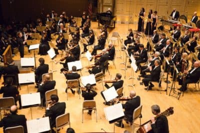 Anna Rakitina leads the Boston Symphony Orchestra in spring 2022. (Courtesy Hilary Scott/BSO)