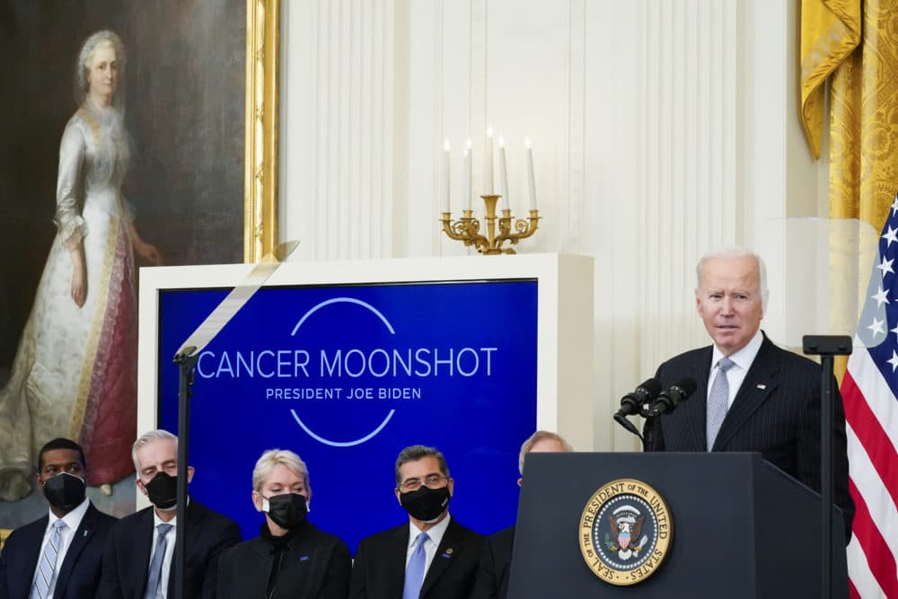 President Joe Biden speaks during a &quot;Cancer Moonshot&quot; event. (Alex Brandon/AP)