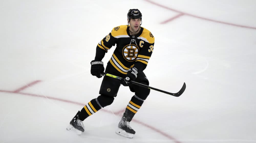Boston Bruins defenseman Zdeno Chara plays during the first period of an NHL hockey game in Boston, Dec. 17, 2019. (Charles Krupa/AP File)