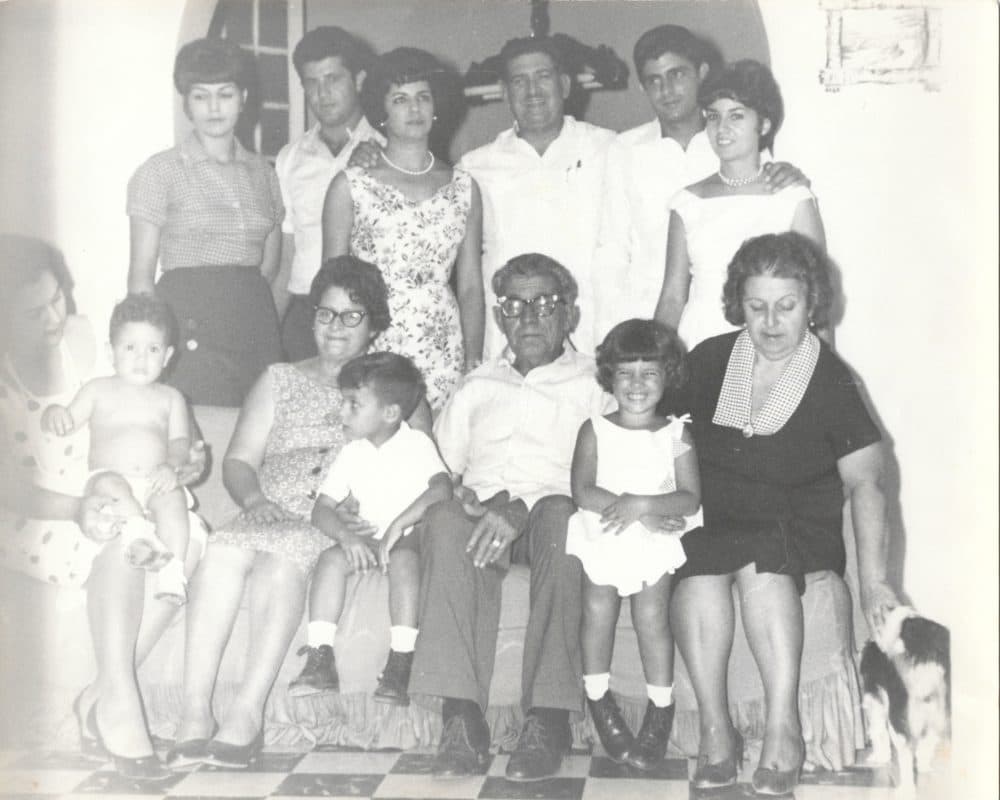 The author, age 4, and her father's family in about 1965, before they left Cuba. (Courtesy Ana Hebra Flaster)
