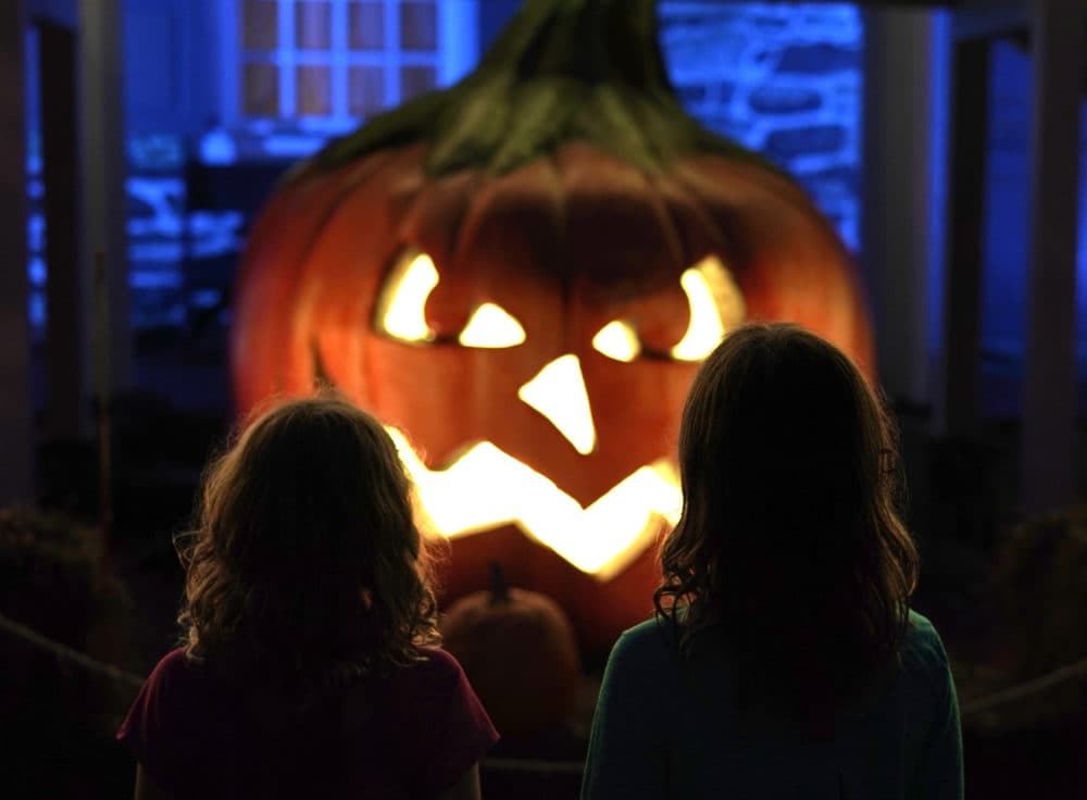 Halloween decorations on display. (Timothy A. Clary/AFP via Getty Images)
