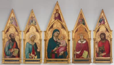 Simone Martini, &quot;Virgin and Child with Saints&quot;, about 1320. (Courtesy Isabella Stewart Gardner Museum)