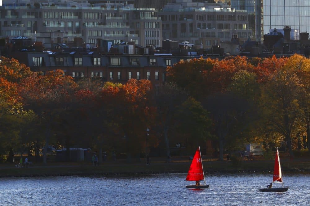The Back Bay skyline and Charles River are seen, Nov 4, 2022, in Boston. (Michael Dwyer/AP)