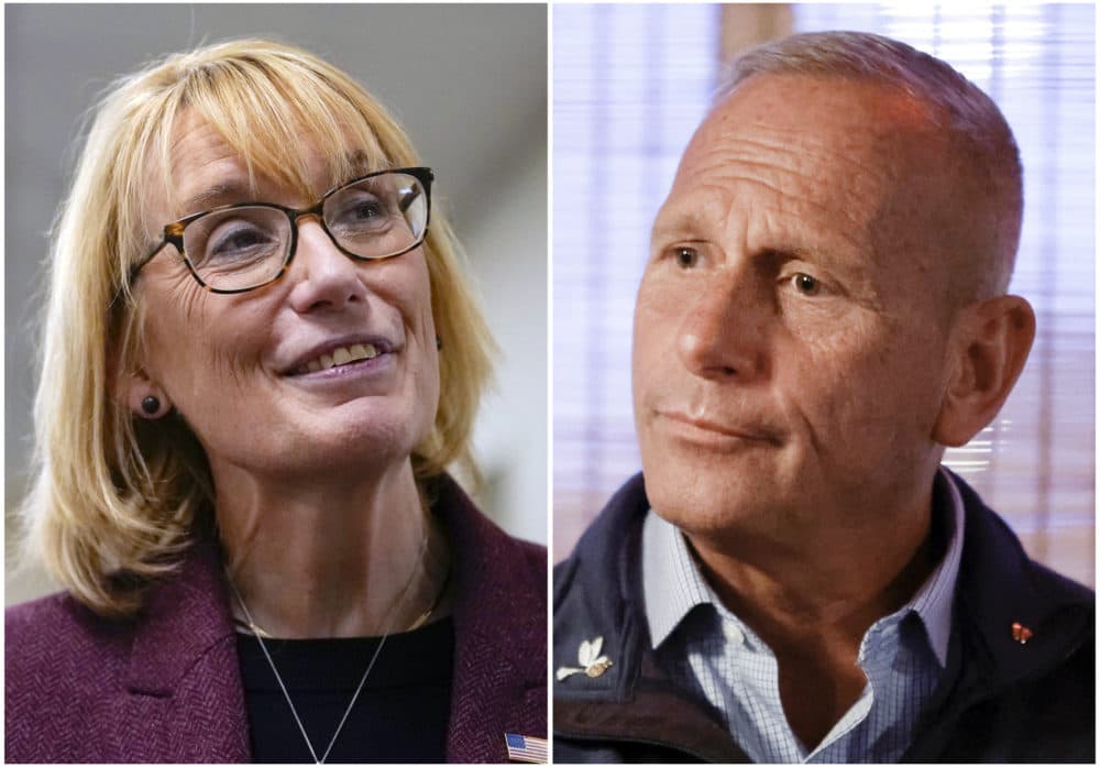 U.S. Sen. Maggie Hassan, Democratic candidate running for re-election in New Hampshire, and Don Bolduc, the Republican challenger. (AP Photo)