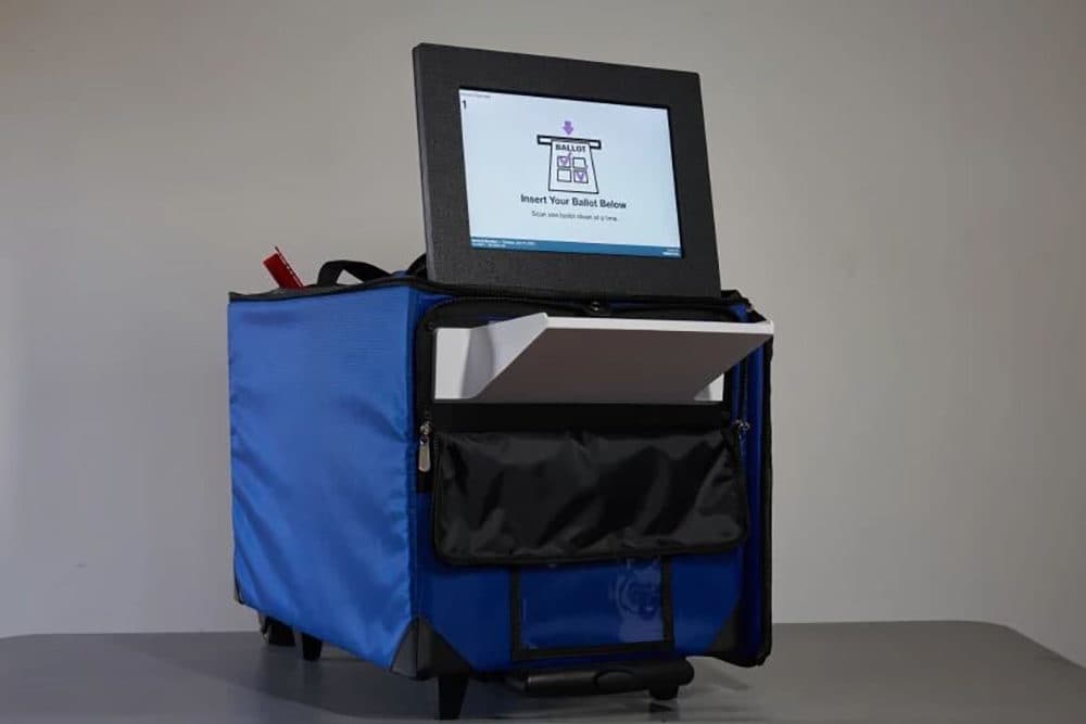 Ashland, Newington and Woodstock will use the new tabulators from VotingWorks, which use open source software, as part of a pilot program the state is testing. (Courtesy VotingWorks via NHPR)