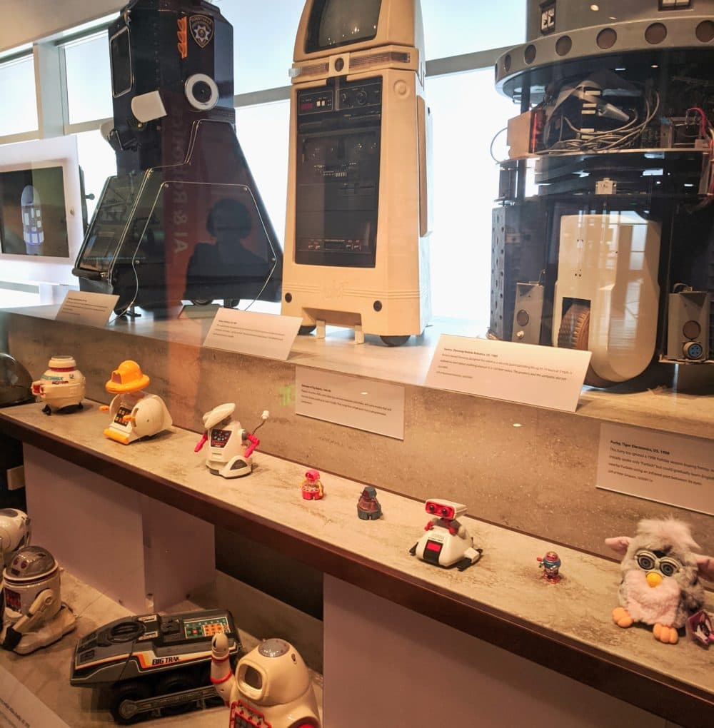 A snapshot at the Computer History Museum in Mountain View, California. All of the objects you see here are robots. (Ben Brock Johnson/WBUR)