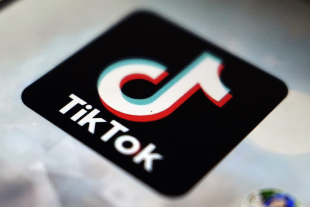 The TikTok app logo. (Kiichiro Sato/AP)