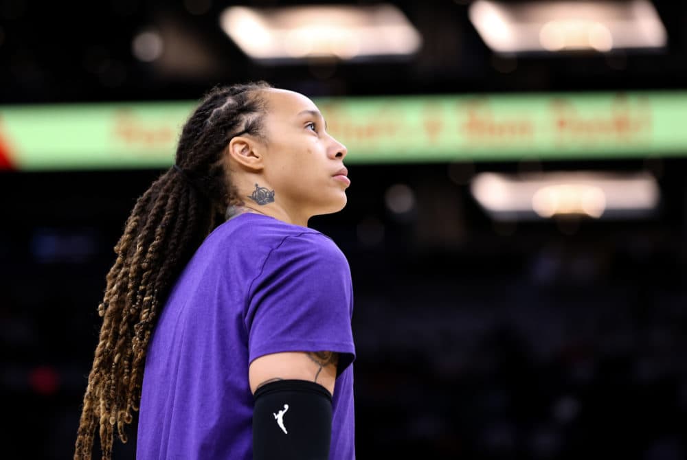 WNBA star Brittney Griner was released after nearly 10 months in Russia. (Mike Mattina/Getty Images)
