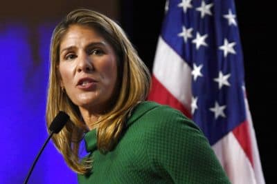 In this Sept. 14, 2019, file photo, U.S. Rep. Lori Trahan speaks to delegates during the 2019 Massachusetts Democratic Party Convention in Springfield, Mass.(Jessica Hill/AP File)