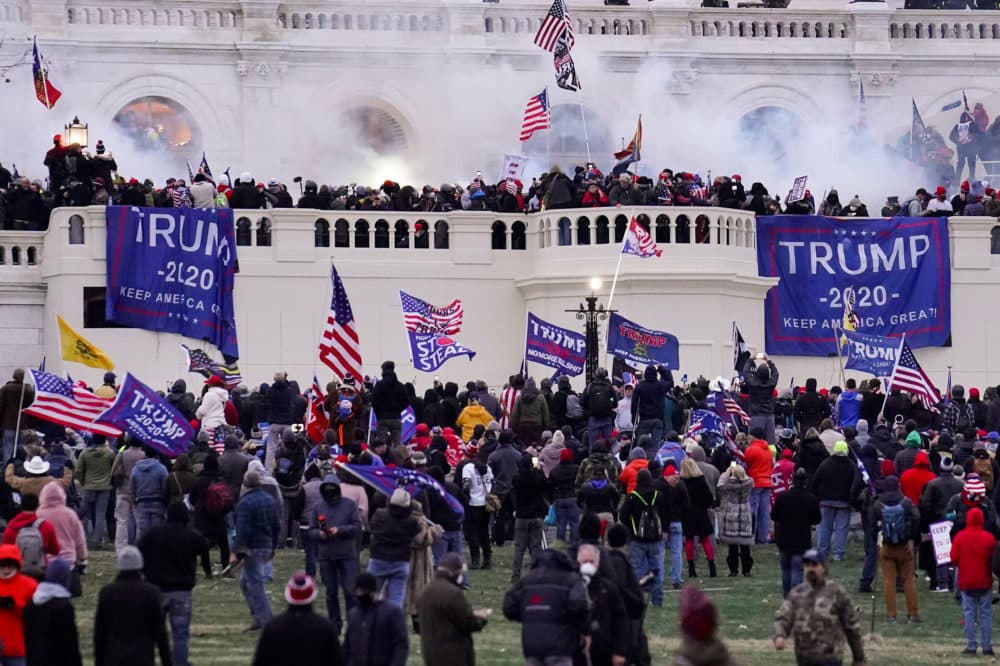 Violent rioters supporting President Donald Trump stormed the Capitol. (John Minchillo/AP)