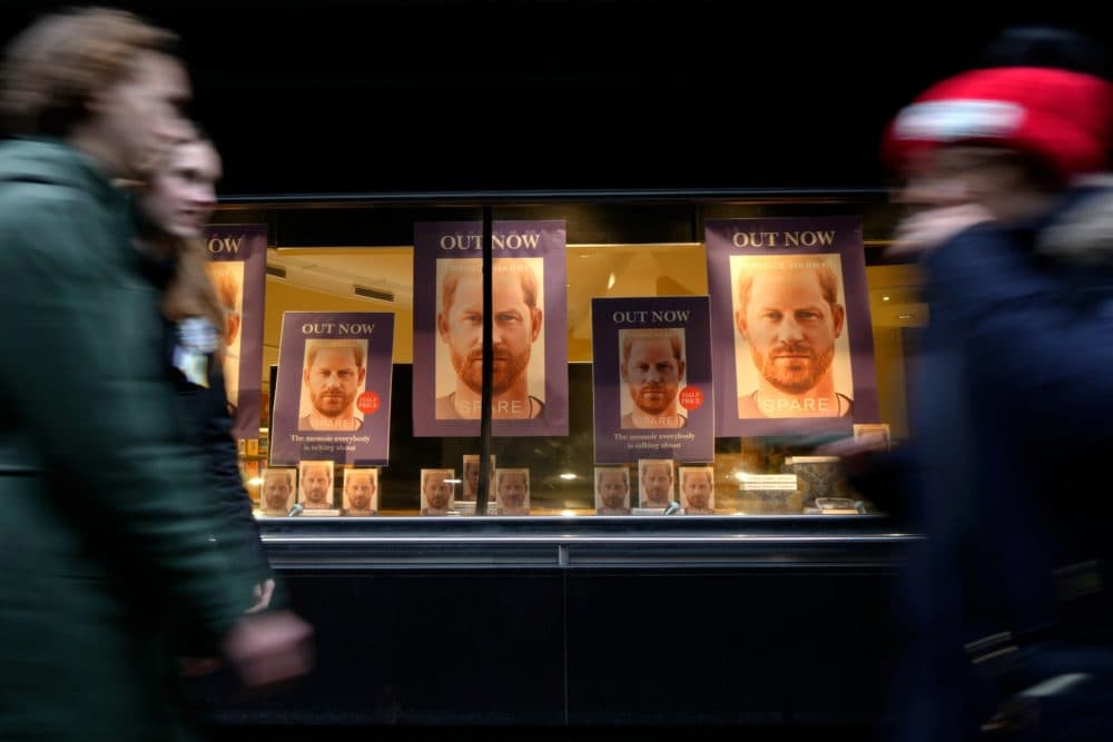 Prince Harry's memoir, &quot;Spare,&quot; went on sale around the world on Tuesday, Jan. 10, 2023. In London, a few stores opened at midnight to sell copies to diehard royal devotees and the merely curious. (Kirsty Wigglesworth/AP)