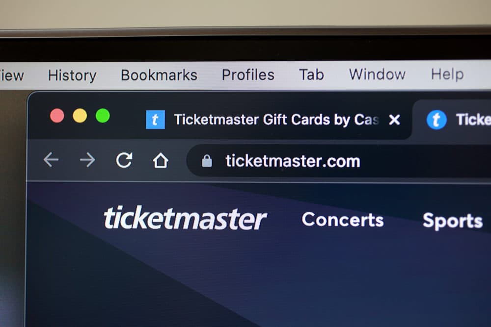 In this photo illustration, a ticketmaster website is shown on a computer screen. (Joe Raedle/Getty Images)