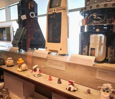 A snapshot at the Computer History Museum in Mountain View, California. All of the objects you see here are robots. (Ben Brock Johnson/WBUR)