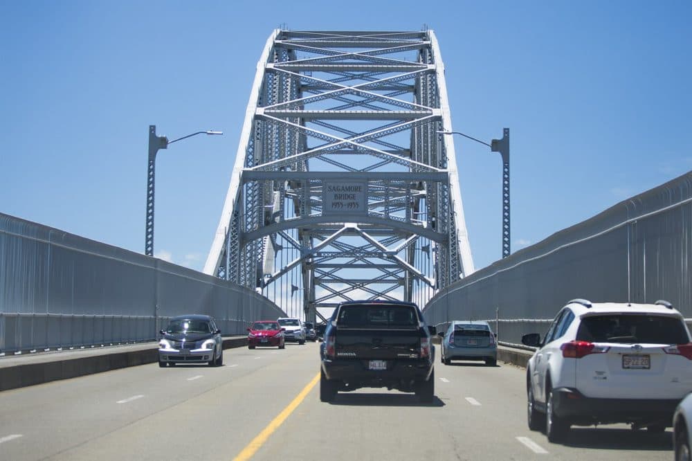 The Sagamore Bridge on June 10, 2016. (Jesse Costa/WBUR)