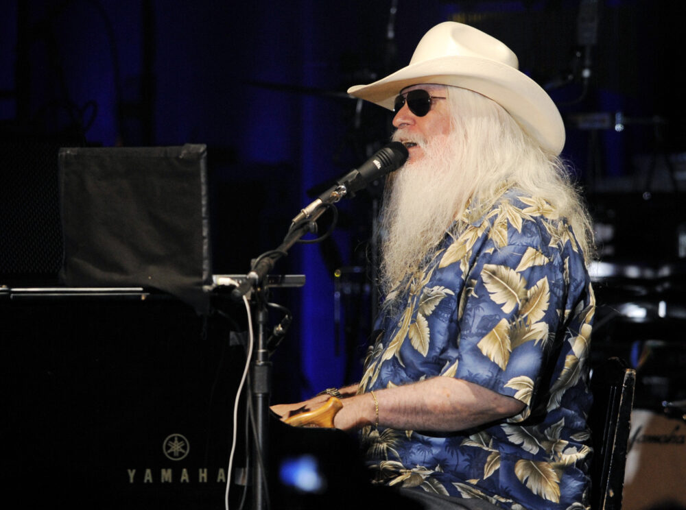 Leon Russell performs during his joint concert with Elton John at the Hollywood Palladium in Los Angeles, Wednesday, Nov. 3, 2010. (Chris Pizzello/AP)