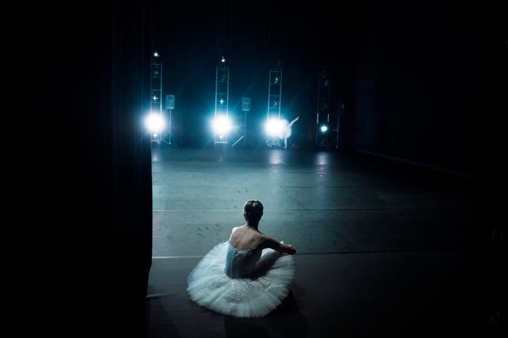 A Ukrainian dancer of the Kyiv City Ballet. (Thibault Camus/AP)
