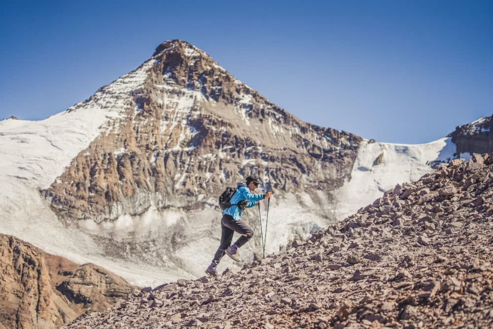 Tyler Andrews climbing Mount Aconcagua. (Courtesy of Tyler Andrews)