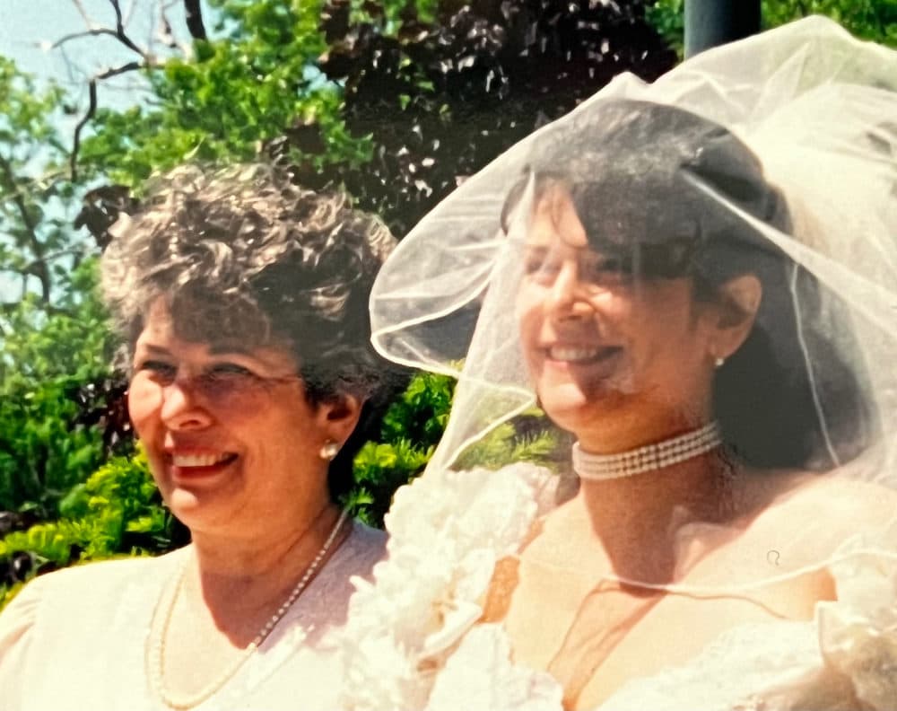 The author and her mother, Lita Norkin, at the age of 56, on the author’s wedding day in 1994. (Courtesy Deborah Norkin)