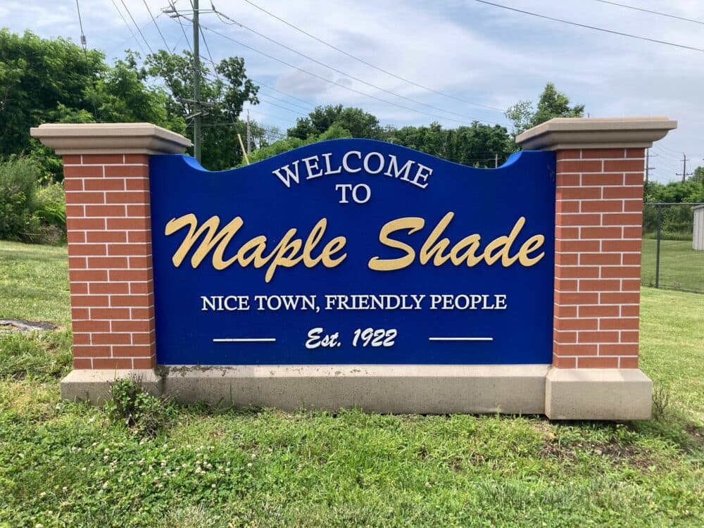 A sign for Maple Shade. (Courtesy of &quot;Strangeland&quot;)