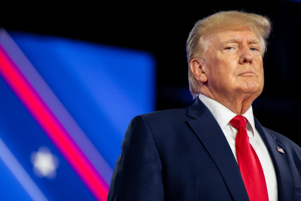 Former President Donald Trump prepares to speak at the Conservative Political Action Conference CPAC held at the Hilton Anatole on Aug. 06, 2022 in Dallas, Texas. (Brandon Bell/Getty Images)