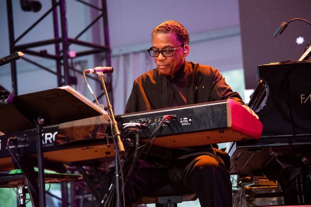 Herbie Hancock performs at the Bonnaroo Music and Arts Festival in 2022. (Amy Harris/Invision/AP)