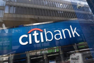 A Citibank office is shown. (Mark Lennihan/AP)