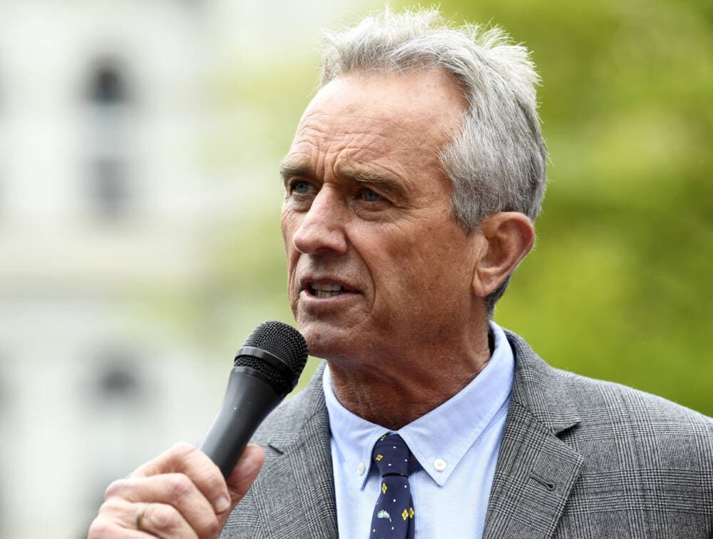 Attorney Robert F. Kennedy Jr. speaks at the New York State Capitol, May 14, 2019, in Albany, N.Y. (Hans Pennink/AP)
