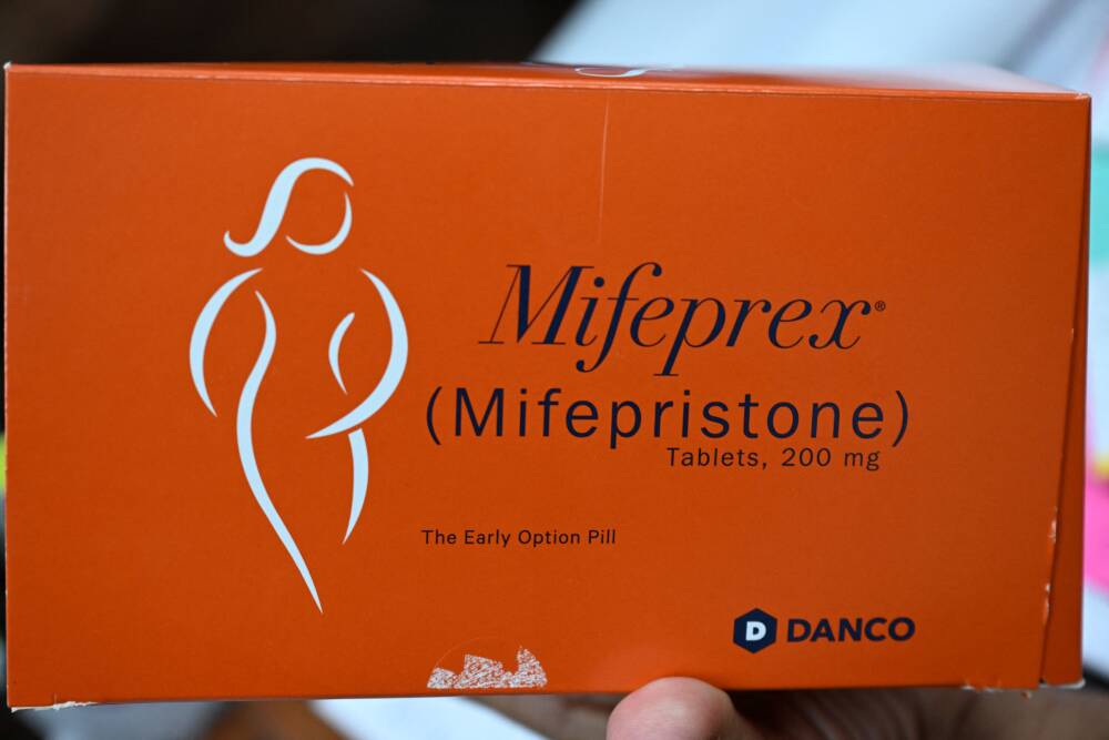 Mifepristone (Mifeprex), one of the two drugs used in a medication abortion. (Robyn Beck/AFP via Getty Images)