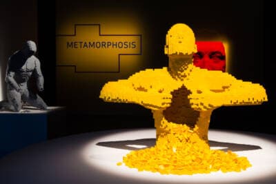 Nathan Sawaya's &quot;Yellow&quot; Lego sculpture. (Courtesy the artist/&quot;The Art of the Brick&quot;)