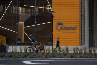 Akamai is one of dozens of Massachusetts tech companies that have laid off workers in 2023. (Jesse Costa/WBUR)