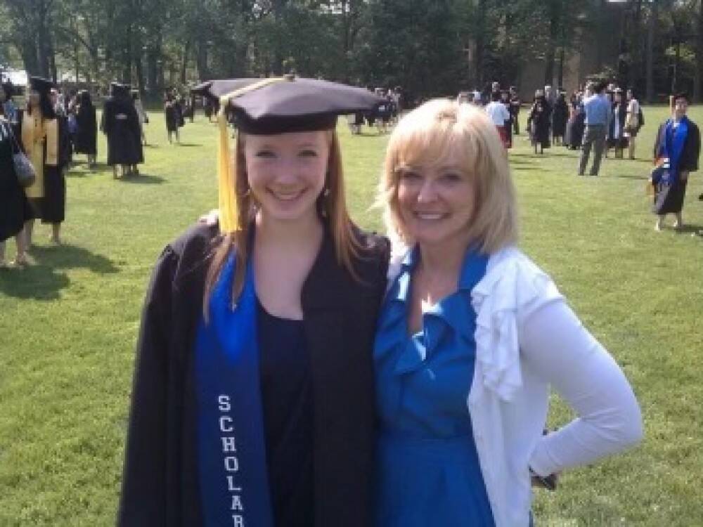 The author with her daughter at her daughter's college graduation. (Courtesy Ellen Braaten)