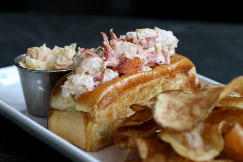 Ethel's lobster roll at the new Row 34 in Cambridge's Kendall Square. (Jonathan Wiggs/The Boston Globe via Getty Images)