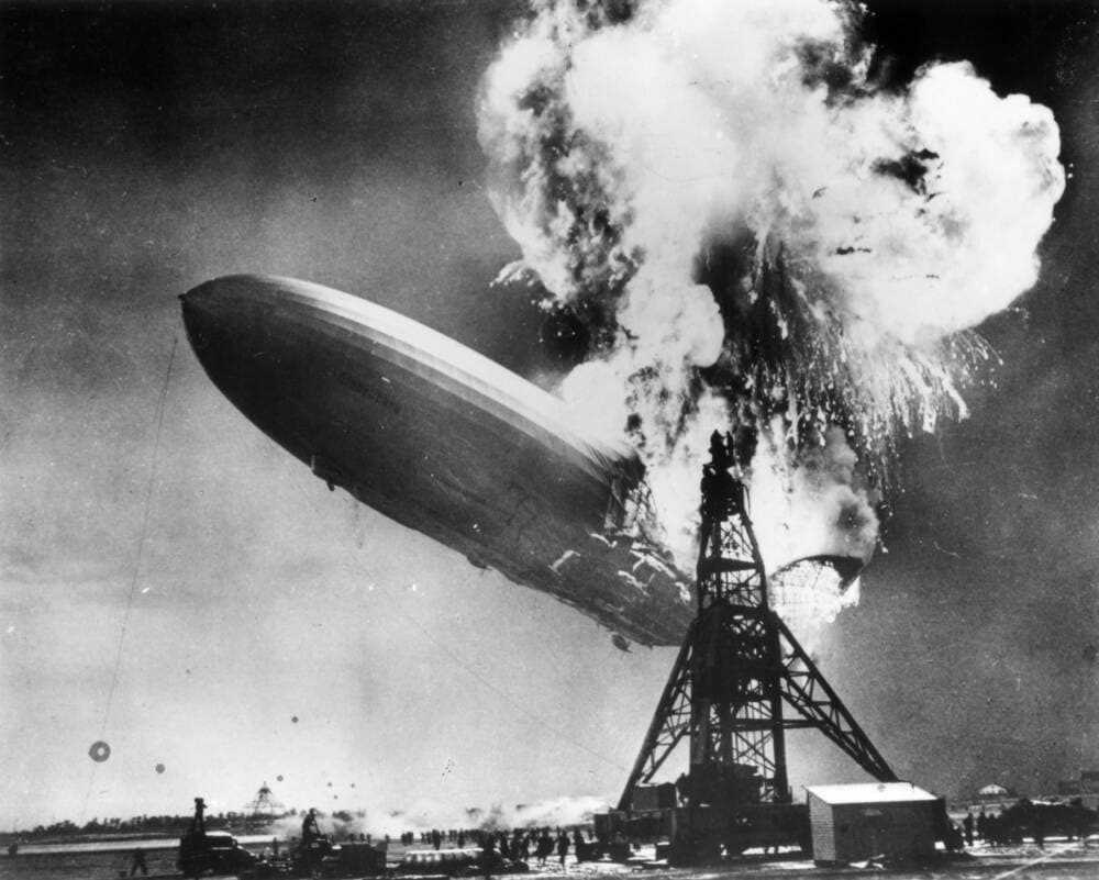 Footage of the 1937 Hindenburg disaster is stored behind paywalls. &quot;A History Of The World According To Getty Images&quot; makes it and other historical documents available to the public. (Sam Shere/Getty Images)