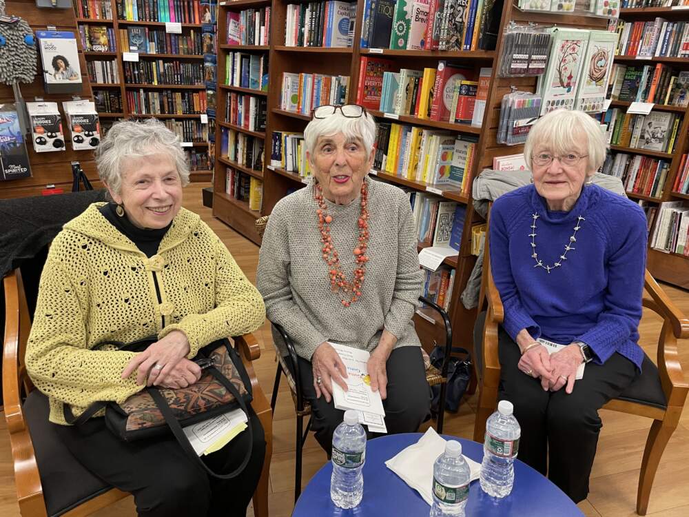 Authors (L-R) Judy Blatt, Maxine Weintraub and Betsy Campbell at the event for their book. (Courtesy of Julia Blatt)