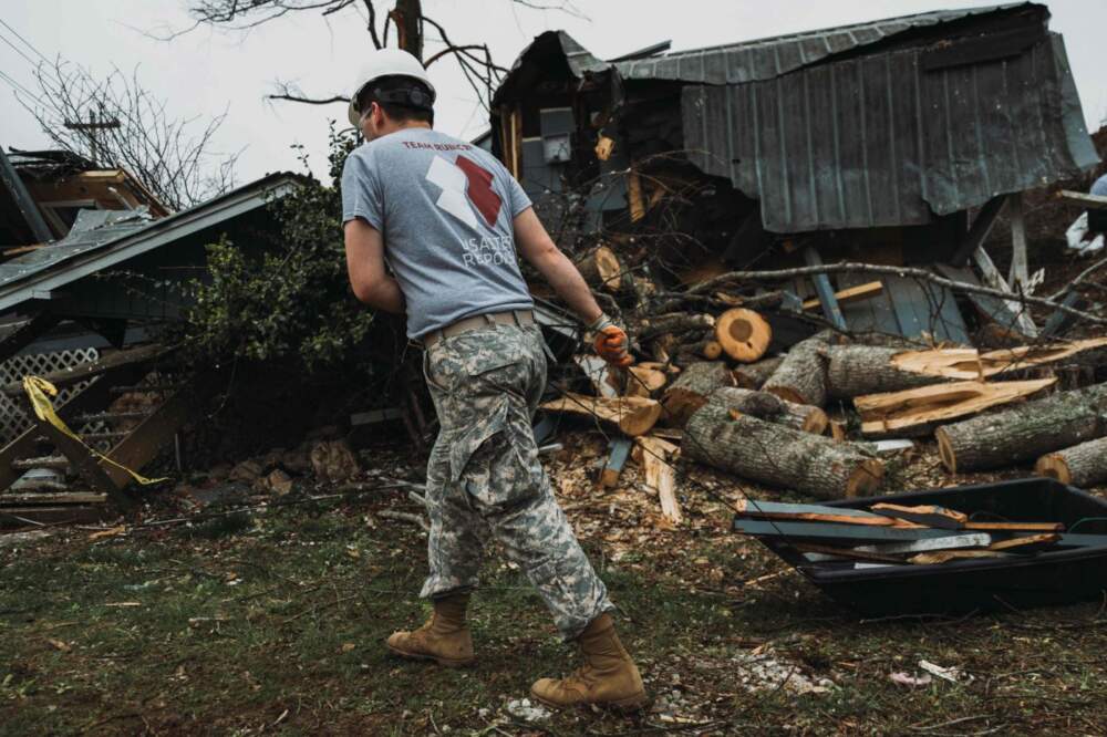 Team Rubicon's greyshirts at work in Nashville. (Courtesy of Team Rubicon)
