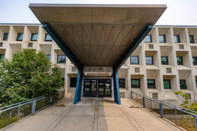 The John D. O’Bryant School of Mathematics and Science in Roxbury. (Jesse Costa/WBUR)