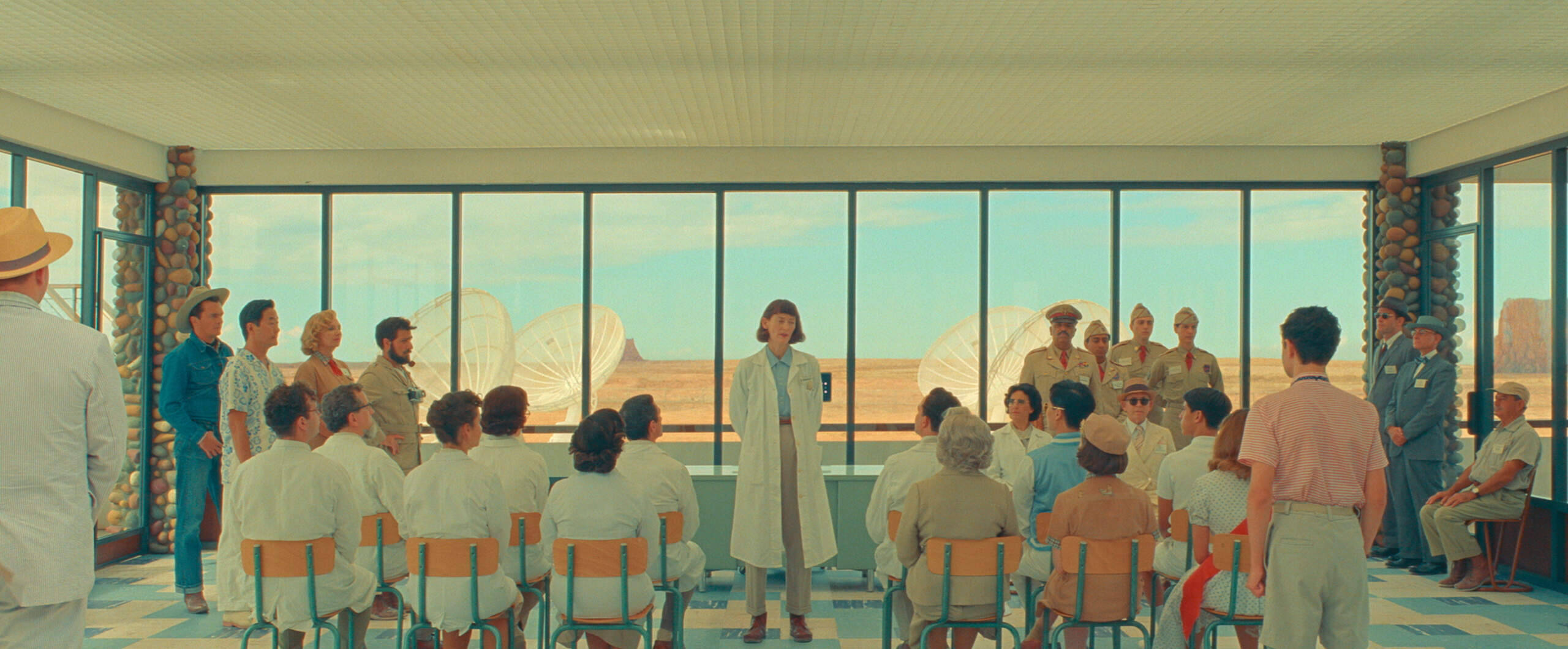 A still from writer-director Wes Anderson's &quot;Asteroid City.&quot; (Courtesy of Pop. 87 Productions/Focus Features)