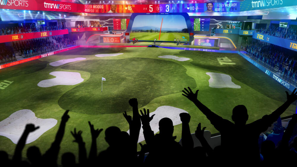 TGL, a new primetime golf league that fuses technology and live action with teams of PGA TOUR stars, plans to begin its first season in January 2024. (Photo/ Business Wire via AP)