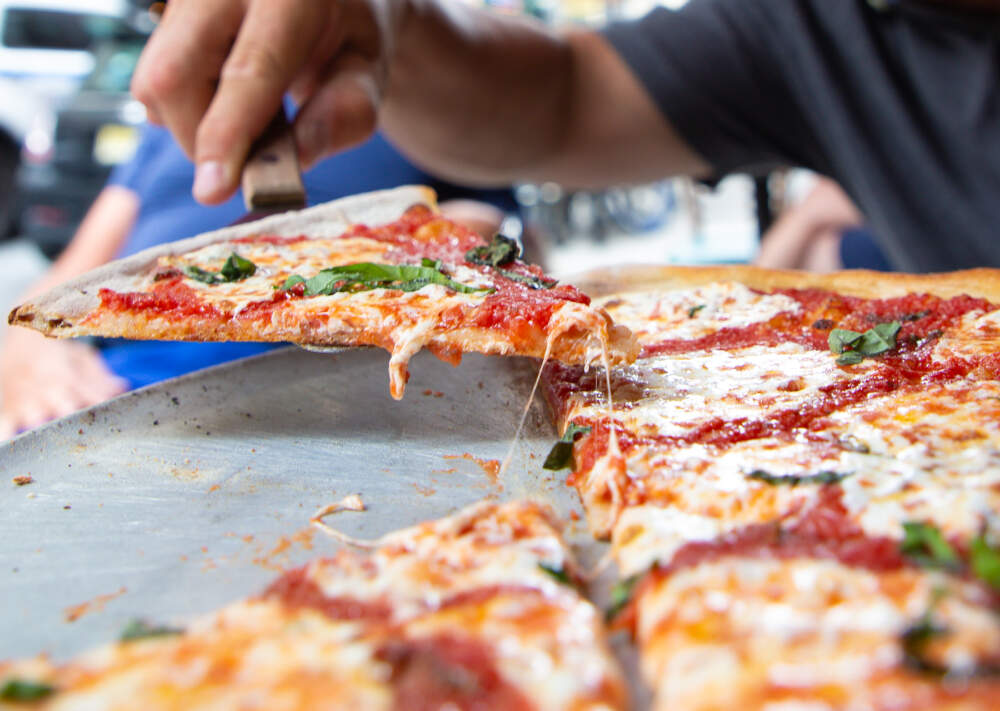 A Margherita pie is seen served at the famous Lombardi's Pizza in New York, New York. (Arturo Holmes/Getty Images)