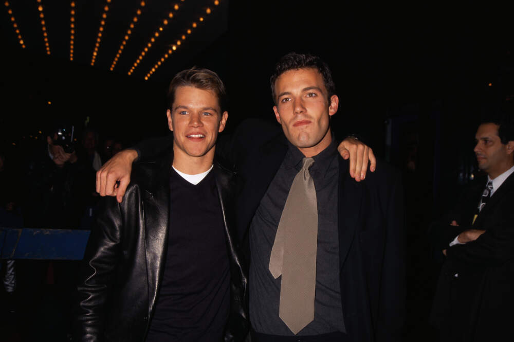 Matt Damon and Ben Affleck at the premiere of &quot;Good Will Hunting&quot; in New York City on Dec. 4, 1997. (Mitchell Gerber/Corbis/VCG via Getty Images)