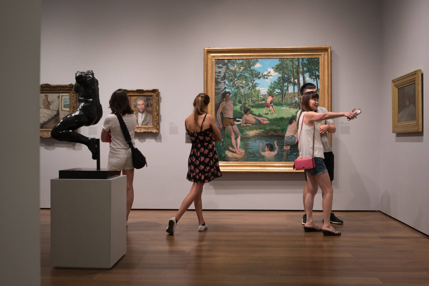 A view of a gallery of late 19th-century European and American Art at the Harvard Art Museums. (Courtesy Matthew Monteith/Harvard Art Museums)
