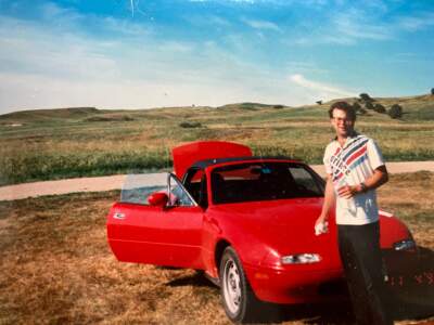 The author with his Mazda Miata. (Courtesy Rich Barlow)