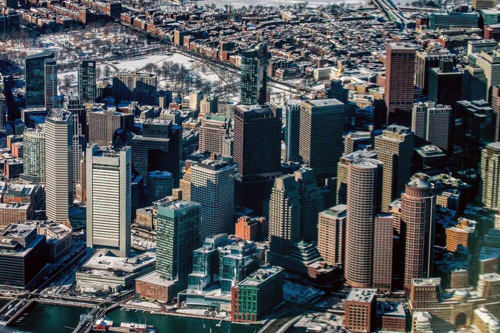 Financial District Boston. (Jesse Costa/WBUR)
