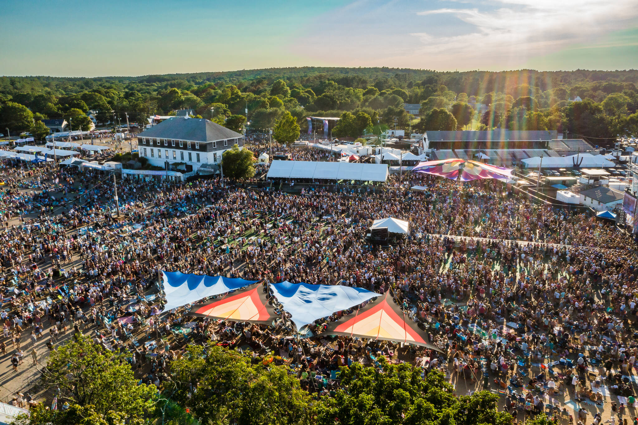 The view from above at Levitate Festival 2022. (Courtesy Jesse Faatz)