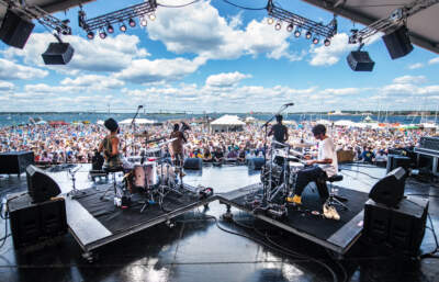 Sons of Kemet play for a crowd at the Newport Jazz Festival 2022. (Courtesy Brian Lima)