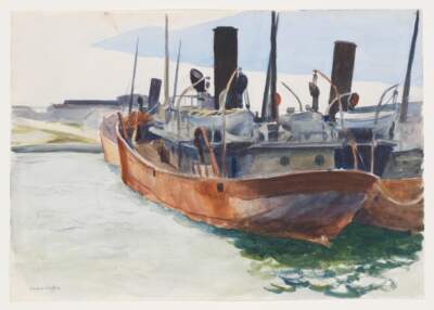 Edward Hopper, &quot;Trawler,&quot; 1923-24. (Courtesy Whitney Museum of American Art/Licensed by Scala/Art Resource, NY; Heirs of Josephine N. Hopper/Licensed by Artists Rights Society, NY)