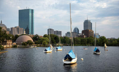 Boston's Back Bay, beside the Charles River. (Robin Lubbock/WBUR)