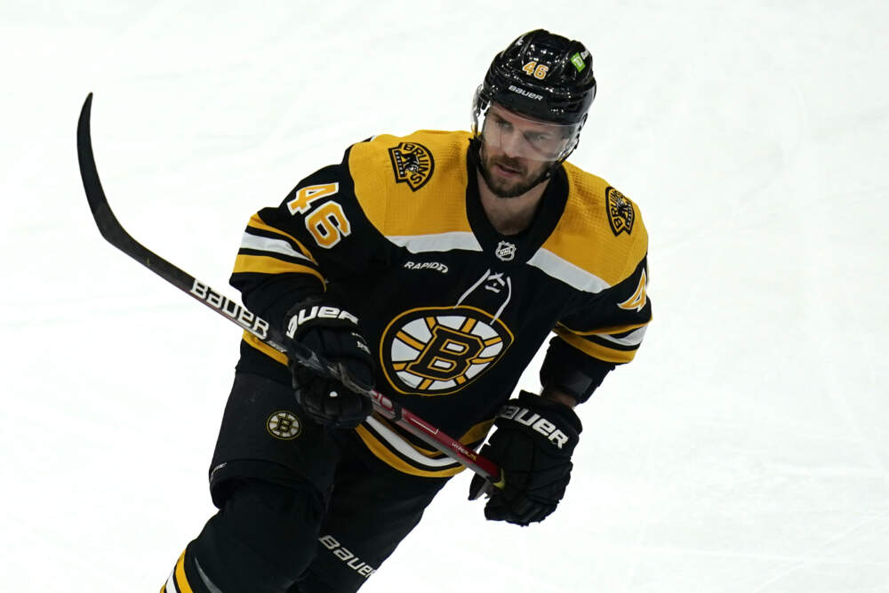 Boston Bruins center David Krejci has decided to retire after playing a decade and a half in the NHL. (Charles Krupa/AP)