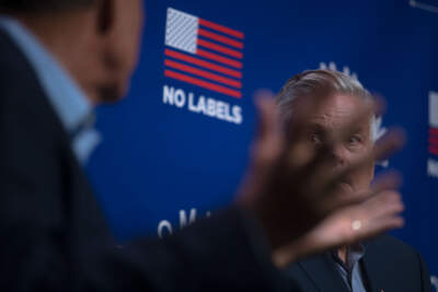 Former Utah governor Jon Huntsman (R) was co-headliner along with Sen. Joe Manchin III (D-W.Va.) at the 'Common Sense' Town Hall, an event sponsored by the bipartisan group No Labels, held on Monday evening, July 17, 2023 at St. Anselm College in Manchester, New Hampshire. The organization is looking for a potential 'unity' ticket for 2024, although Manchin has not announced whether he is seeking reelection for his Senate seat and has not ruled out a 2024 White House bid. Huntsman finished third in the New Hampshire presidential primary in 2012 behind then frontrunner and former Massachusetts governor Mitt Romney (R) and U.S. Rep. Ron Paul (R-TX).
John Tully for The Washington Post via Getty Images