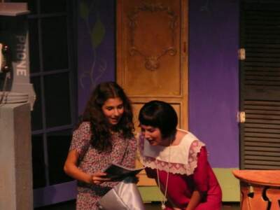 The author, left, performs as Miss Dorothy in &quot;Thoroughly Modern Millie,&quot; circa 2009. (Courtesy Amy Sokolow)